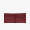 Ví Lacoste Men's L.12.12 Signature Small Leather Wallet In Tawny Port Màu Đỏ-2