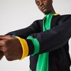 Áo Khoác Lacoste Men’s Quilted Sleeve Bimaterial Teddy Jacket Màu Đen Size 48-3