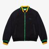 Áo Khoác Lacoste Men’s Quilted Sleeve Bimaterial Teddy Jacket Màu Đen Size 48-6