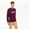 Áo Len Lacoste Men's 3D Effect Lettering Cotton Blend Sweater Màu Tím Size L-4