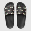 Dép Gucci Men's Bee Print Slide Sandal Màu Đen-3