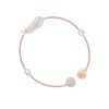 Vòng Đeo Tay Swarovski Remix Collection Feather Strand, White, Rose-Gold Tone Plated Size S-2
