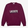 Áo Len Lacoste Men's 3D Effect Lettering Cotton Blend Sweater Màu Tím Size L-6