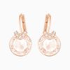 Khuyên Tai Swarovski Bella V Pierced Earrings Pink Rose-Gold Tone Plated 5299318-2