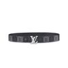 Thắt Lưng Louis Vuitton Lv Pyramide Stripes 40mm Reversible Belt Màu Đen Xám-1