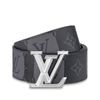 Thắt Lưng Louis Vuitton Lv Pyramide Stripes 40mm Reversible Belt Màu Đen Xám-4
