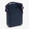 Túi Lacoste Men's Chantaco Soft Leather Vertical Zip Bag Màu Xanh Navy-3