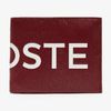 Ví Lacoste Men's L.12.12 Signature Small Leather Wallet In Tawny Port Màu Đỏ-3