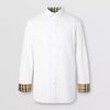 Áo Sơ Mi Burberry Slim Fit Monogram Motif Stretch Cotton Poplin Shirt Màu Trắng Size S-1