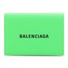 Ví Nam Balenciaga Logo Print Tri-Fold Cash Mini Wallet In Fluo Green 594312 1IZI3 3860 Màu Xanh Lá Cây-3