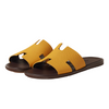 Dép Hermès Izmir Sandal Màu Vàng Lót Nâu Size 42.5-7