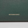 Túi Tote Burberry Bottle Green Calf Leather House Check Medium Banner Tote Bag Màu Xanh Green Size 34-3