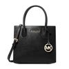 Túi Xách Michael Kors Mercer Medium Black Pebble Leather Messenger Crossbody Handbag Màu Đen-2