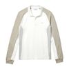 Áo Polo Dài Tay Lacoste Men's Long-Sleeved Colorblock Pique Polo Shirt PH5050 20B TRY Màu Sữa Size S-2