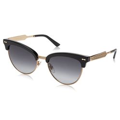 Kính Mát Gucci Cateye Clubmaster Sunglasses in Black Palladium GG 4283 Màu Đen