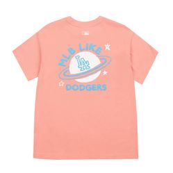Áo Phông MLB Like Planet Short Sleeve T-Shirt La Dodgers Pink Màu Hồng Cam