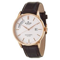 Đồng Hồ Edox Les Vauberts Day Date Automatic Men's Automatic Watch 83007-37R-AIR