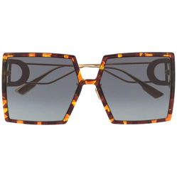 Kính Mát Dior Eyewear 30Montaigne Oversized-Frame Sunglasses Màu Xám