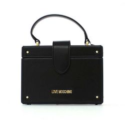 Túi Cầm Tay Love Moschino Smooth Small Box Black Handbag Màu Đen