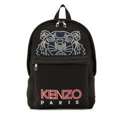Balo Kenzo logo-embroidered Backpack  Farfetch Màu Đen