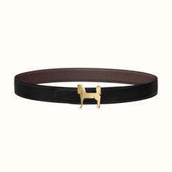 Thắt Lưng Hermès Panache Belt Buckle & Reversible Leather Strap 32mm Size 80