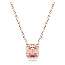 Dây Chuyền Swarovski Millenia Necklace Octagon Cut Swarovski Zirconia, Pink, Rose-Gold Tone Plated 5614933