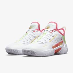 Giày Bóng Rổ Nike Jordan One Take Ii Pf White Hyper Pink CW2458-163 Phối Màu