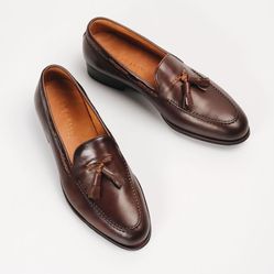 Giày Tây Be Classy Classic Tonkin Tassel Loafer - LF12 Màu Nâu
