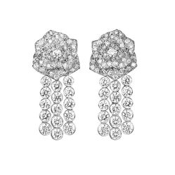 Khuyên Tai Piaget White Gold Diamond Earrings G38U0068 Vàng Trắng