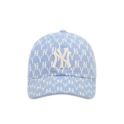 Mũ MLB Monogram Pastel Unstructured Ball Cap New York Yankees Màu Xanh Blue