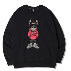 Áo Nỉ Sweater LifeWork Big Hood Hip Dog Sweatshirt Màu Đen