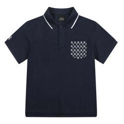 Áo Polo MLB Monogram Pocket Collar Short Sleeve T-shirt New York Yankees 31TSQN131-50N Size M