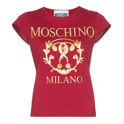 Áo Phông Moschino Cap-Sleeve Logo T-Shirt
