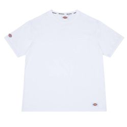 Áo Thun Dickies Jersey Embroidery Brand Logo Badge Short Sleeve Pocket White