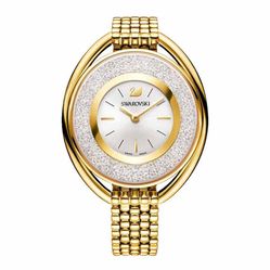 Đồng Hồ Swarovski Crystalline Oval Gold Tone Bracelet Watch 5200339