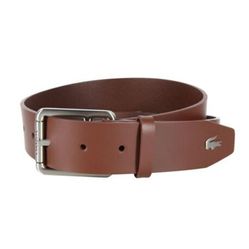Thắt Lưng Lacoste Men’s Thick Buckle Tan Leather Belt RC3012-H54