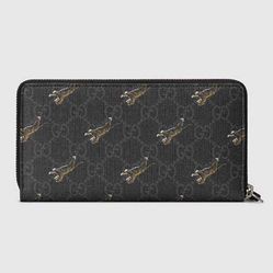 Ví Gucci GG Zip Around Wallet With Tiger Print