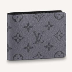 Ví Nam Louis Vuitton LV 1 Ngăn Slender Wallet M80906 Màu Xám