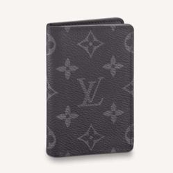 Ví Nam Louis Vuitton LV Pocket Organizer M61696 Màu Đen