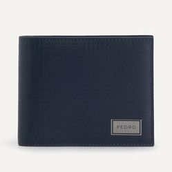 Ví Pedro Leather Bi-Fold Wallet With Flip PM4-15940212 Màu Xanh Navy