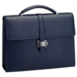 Cặp Xách Tay Montblanc 4810 Westside Single Gusset Briefcase Màu Xanh Navy