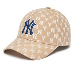 Mũ MLB Monogram Ball Cap New York Yankees 3ACPFF02N-50BGD Màu Nâu