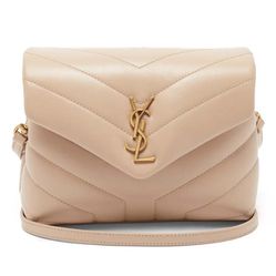 Túi Đeo Chéo Nữ Yves Saint Laurent YSL Loulou Toy Bag In Y-Quilted Laether Màu Be