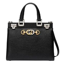 Túi Xách Gucci Zumi Grainy Leather Top Handle Bag Black 569712-1B90X-1000 Màu Đen