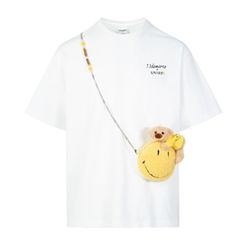 Áo Phông 13 De Marzo Palda Bear Round Bag Chain T-Shirt DMZ430 TS038 Màu Trắng