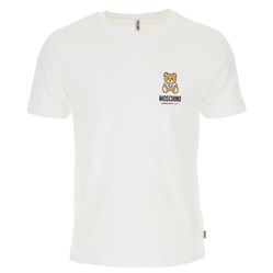 Áo Phông Moschino White Logo Gấu A19248103 0001 Màu Trắng Size S