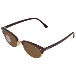 Kính Mát Rayban Clubmaster Brown Oval Unisex Sunglasses RB3946 130457 52 Màu Nâu