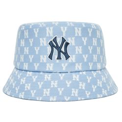 Mũ MLB Bucket Hat Monogram Classic New York Yankees 3AHTFF02N 50BLL Màu Xanh Blue Size 57