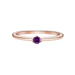 Nhẫn Pandora Purple Solitaire Ring Đính Pha Lê Màu Tím