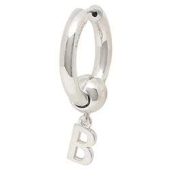 Khuyên Tai Balenciaga Force B Earring In Silver Sterling Silver Màu Bạc